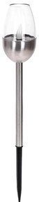 Aigostar - Lampada solare LED LED/0,006W/1,2V 38,2cm cromo 2700K IP44