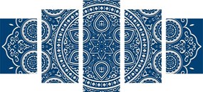 Quadri 5 pezzi – Mandala etnica delicata