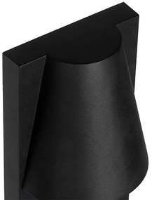 Lampada da terra da esterno industriale nera IP44 - Femke