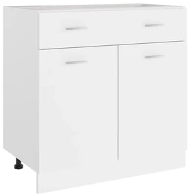 Armadio con cassetto bianco 80x46x81,5 cm in truciolato