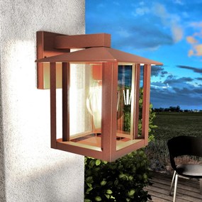 Applique Corten Mattone E27, IP54 per Esterni - Serie PILLAR Base E27