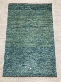 Gabbeh Tappeto 80x120 Verde (Iran) Annodato A Mano