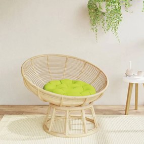 Cuscino Rotondo Verde Chiaro Ø 60x11 Cm İn Tessuto Oxford /