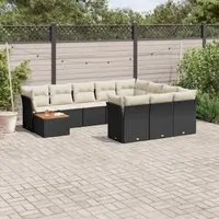 Set Divani da Giardino 11 pz con Cuscini in Polyrattan Nerocod mxl 87922