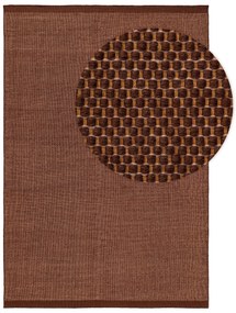 benuta Pure Tappeto di lana Rocco Marrone 120x170 cm - Tappeto fibra naturale