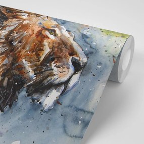 Carta da parati – Re degli animali in acquerello