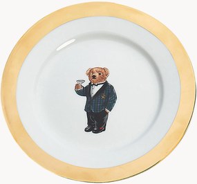 Set di 4 piatti da colazione in porcellana con decoro in oro 24K Thompson