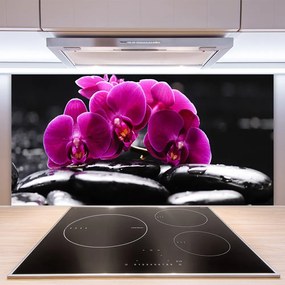 Pannello paraschizzi cucina Pietre Zen dell'Orchid Spa 100x50 cm