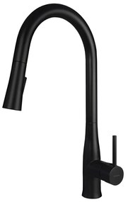 Deante BDH_N72M - Rubinetto lavello con doccetta estraibile LUKRECJA nero