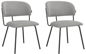 Set di sedie da pranzo grigie 2 pz Claudia - Støraa
