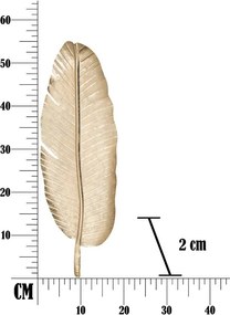 Vassoio decorativo in metallo Leaf - Mauro Ferretti