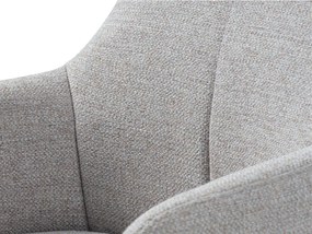 Poltrona da relax grigio chiaro girevole Manning – Unique Furniture