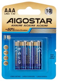 Batteria Aigostar 1,5V AAA Ministilo Alcalina confezione da 4 pile