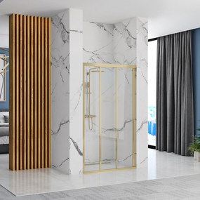 Porta doccia Rea Alex 100 Gold Brush