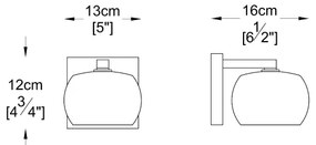 Zuma Line W0076-01A-B5FZ - Applique di cristallo CRYSTAL 1xG9/42W/230V