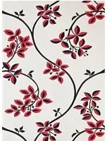 Farrow & Ball Carta da parati Ringwold - White Tie/ Rectory Red/ Off-Black
