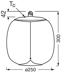 Lampadina LED VINTAGE FILAMENT E27/4W/230V 2700K fumé - Osram