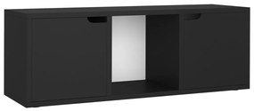 Mobile tv nero 88,5x27,5x30,5 cm in truciolato