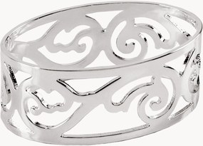 Set di 4 portatovaglioli argentati Vita