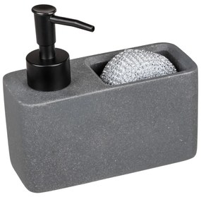 Dispenser di sapone grigio in poliresina 0,15 l Woya - Wenko