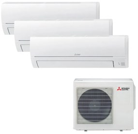 Condizionatore a muro multisplit MITSUBISHI ELECTRIC HR 9 + 9 + 12 17000 BTU classe raffreddamento A++, classe di riscaldamento A+