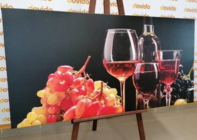Stampa su tela – Vino e uva italiani
