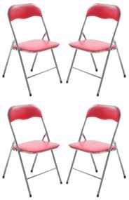 LUCIE - sedia pieghevole salvaspazio set da 4 opaca