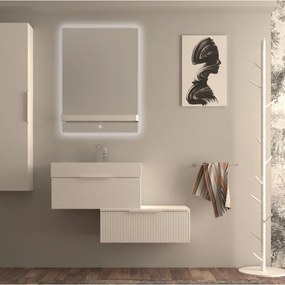 Colonna per mobile bagno Modula BADEN HAUS 1 anta P 20 x L 35 x H 140 cm bianco opaco