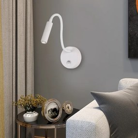 Brilagi - Lampada da parete flessibile a LED dimmerabile MAYA 1xG9/4W/230V bianco