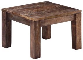 Tavolino Da Salotto 50x50x35 Cm Legno Massello Di Mango /