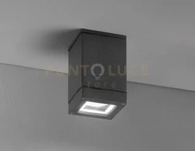 Pendo plafoniera 1 luce alluminio monoemissione per esterni/intern...