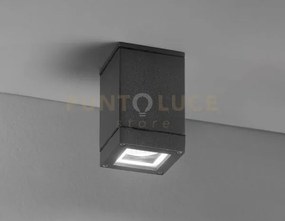 Plafoniera-faretto alluminio colore antracite opaco pendo ip44 1 lu...