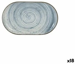 Vassoio per aperitivi La Mediterránea Anllo Ovale 25 x 15 x 2,2 cm (18 Unità)