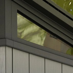 Casetta Da Giardino In Resina 277x218x226H Cm Artisan 9x7 Grigio Keter