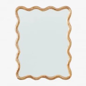 Specchio da parete rettangolare in legno di mango (48x62 cm) Gilliam - Sklum