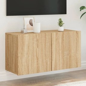 Mobile Tv A Parete Rovere Sonoma 80x30x41 Cm /
