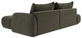 Divano angolare marrone allungabile (con penisola a destra/con chaise lounge) Hale – Makamii