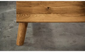 Letto matrimoniale in rovere 140x200 cm Greg 2 - The Beds