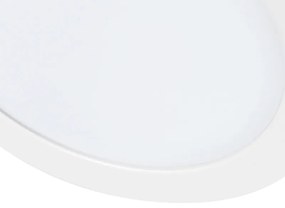 Faretto da incasso o a parete bianco 18 cm con LED dimmerabile a 3 livelli - Trans