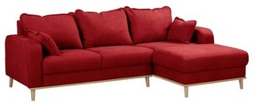 Divano angolare rosso (angolo destro) Beata - Ropez
