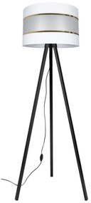 Lampada da terra CORAL 1xE27/60W/230V wenge/bianco/oro