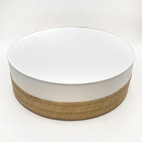 Plafoniera LED SIRJA BOHO LED/36W/230V Ø 45 cm beige/bianco