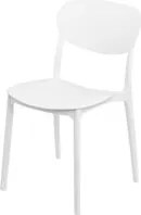 Sedia impilabile in plastica bianca