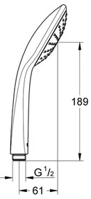 GROHE 27316000 - Doccetta a mano VITALIO JOY 110 mm cromo lucido