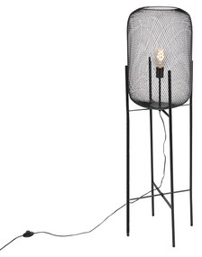 Lampada da terra moderna nera - BLISS Mesh