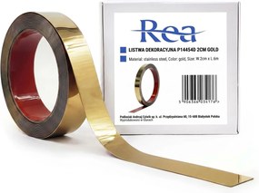 Listello decorativo autoadesivo Rea P14454D 2cm Gold