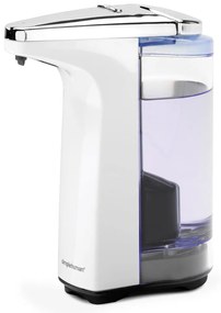 Distributore automatico di sapone in plastica bianco da 237 ml - simplehuman