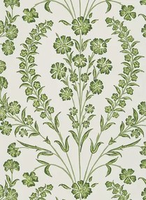 Nina Campbell Carta da parati Chelwood - Green/ Ivory