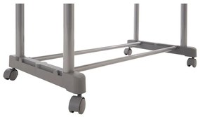 Stand appendiabiti argentato in metallo allungabile/su ruote – Premier Housewares