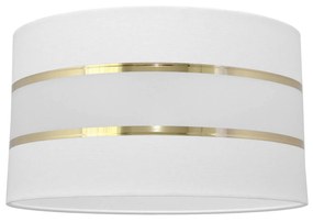 HELAM Paralume Helen E27 Ø35/altezza 20 cm bianco/oro